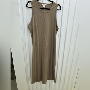Athleta Tan Sleeveless Sheath Dress
